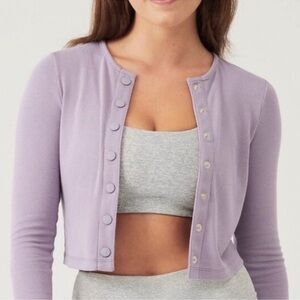 Outdoor Voices Lavender Cardigan